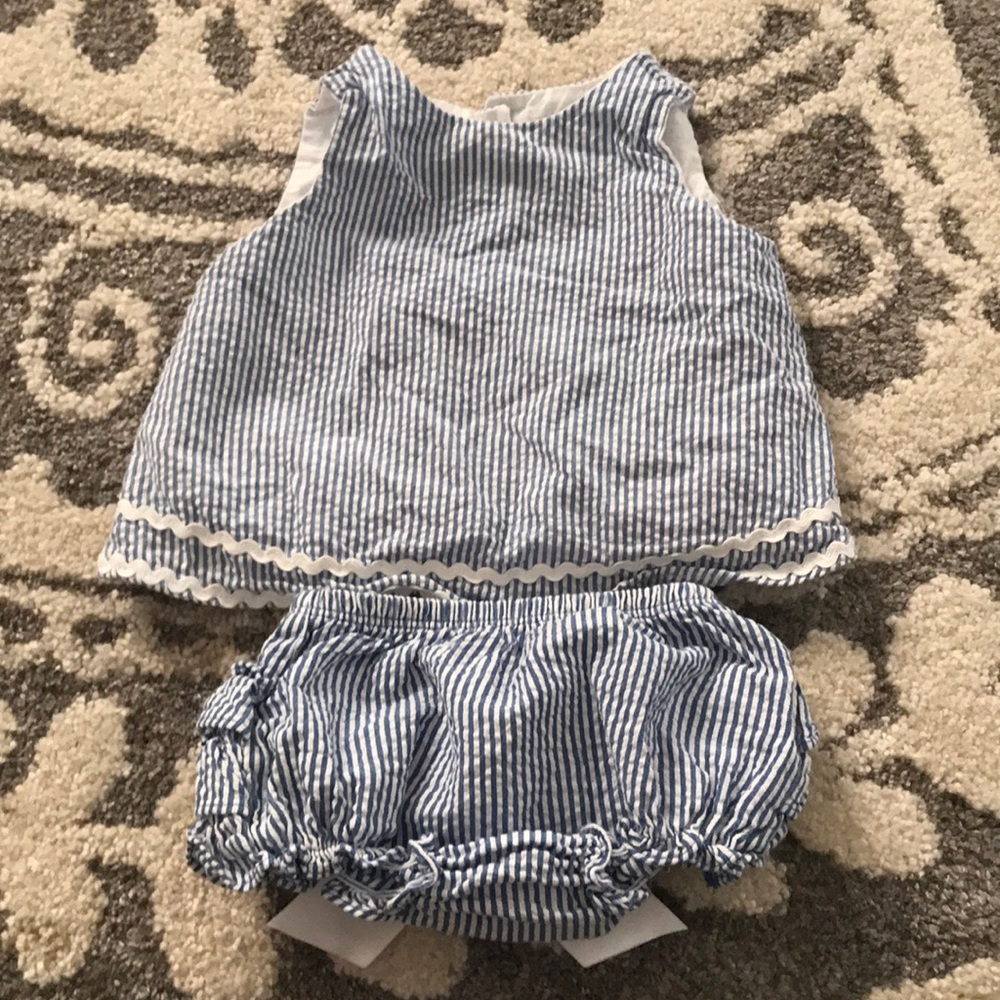 Ruffle Butts Seersucker outfit